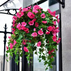 Artificial Morning Glory Flower Vine - UV-Resistant, 66 cm, Indoor Outdoor