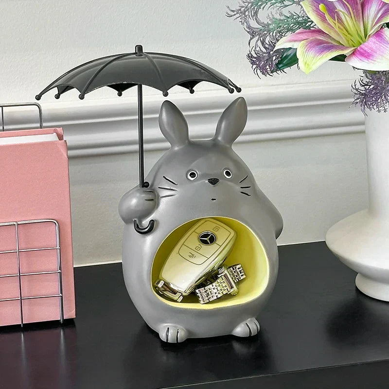Cartoon Resin Storage Bowl Figure for Living Room or Bedroom - Multicolour, view 2