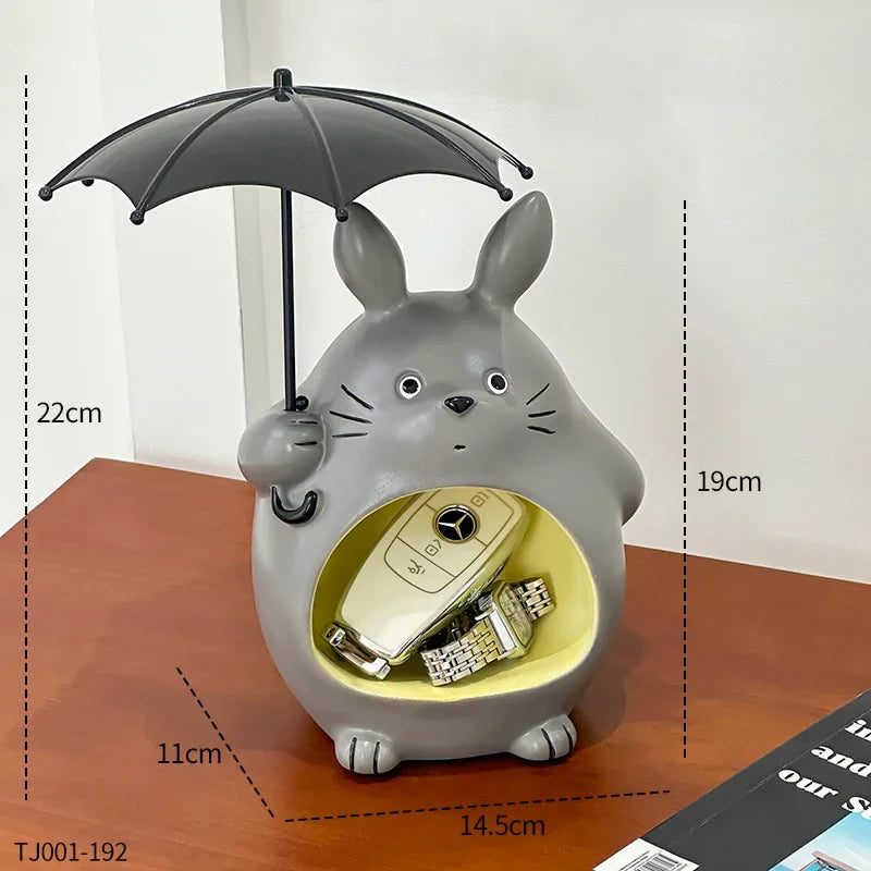 Cartoon Resin Storage Bowl Figure for Living Room or Bedroom - Multicolour, view 4