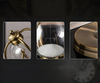 Luxury Hourglass Clock with Gold Brass Frame - 24x22 cm, 30/60 Minute Timer, view 4