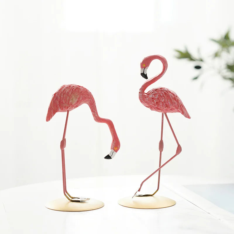 Nordic Flamingo Resin Figurine for Living Room or Office - 3 cm Height, view 10