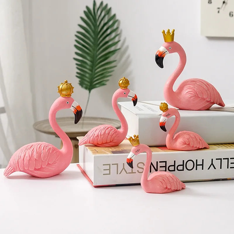 Nordic Flamingo Resin Figurine for Living Room or Office - 3 cm Height, view 13