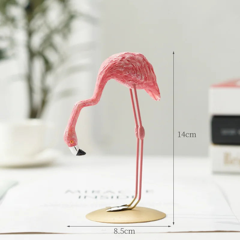 Nordic Flamingo Resin Figurine for Living Room or Office - 3 cm Height, view 15