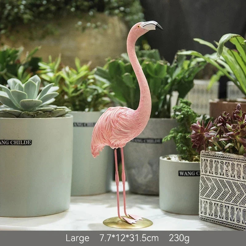 Nordic Flamingo Resin Figurine for Living Room or Office - 3 cm Height, view 16