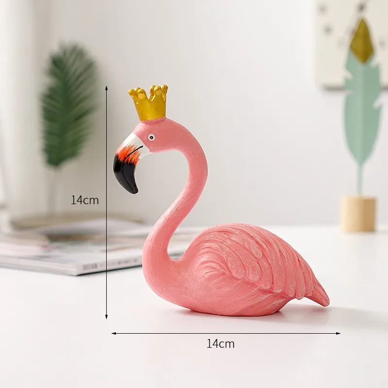 Nordic Flamingo Resin Figurine for Living Room or Office - 3 cm Height, view 8