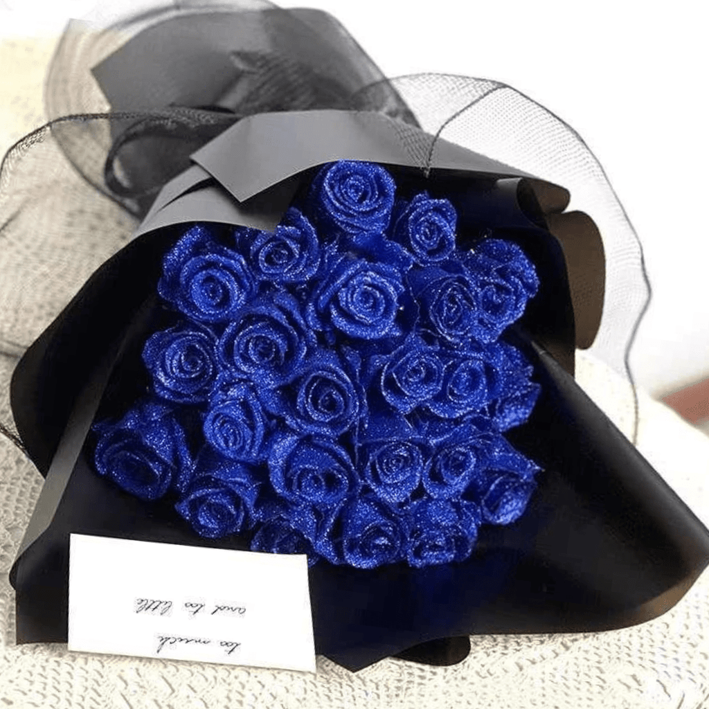 Preserved Real Glitter Rose for Romantic Gifts and Home Decoration - 10 cm, view 2