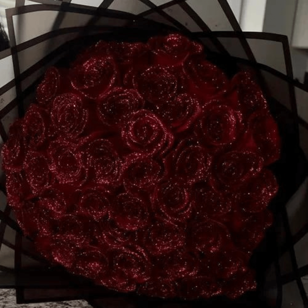 Preserved Real Glitter Rose for Romantic Gifts and Home Decoration - 10 cm, view 5