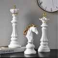 Black and Gold Decorative Chess Pieces Set - Polyresin, 20-30 cm