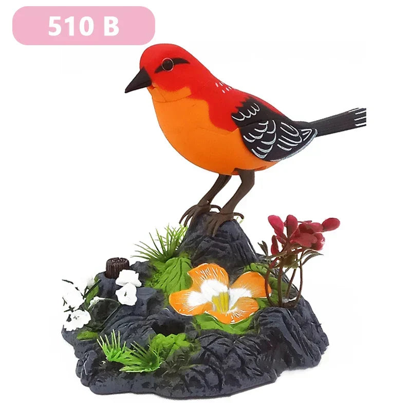 Singing Bird Home Decor Ornament - Voice Activated, 16 cm, Plastic, view 10