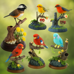 Singing Bird Home Decor Ornament - Voice Activated, 16 cm, Plastic, view 2