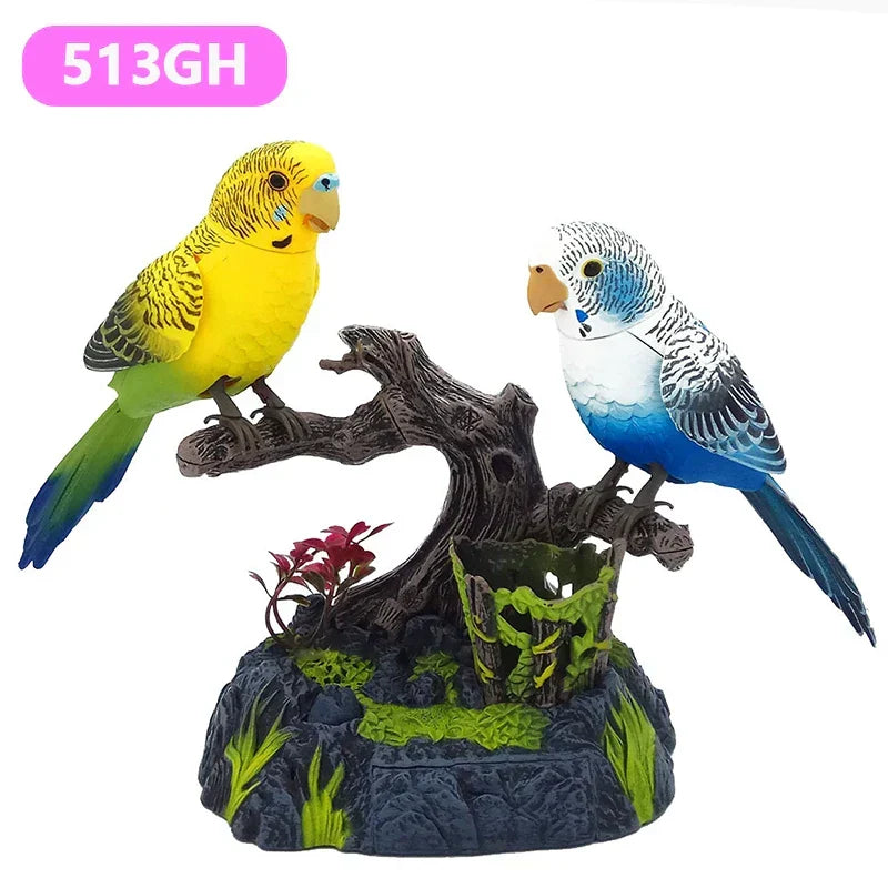 Singing Bird Home Decor Ornament - Voice Activated, 16 cm, Plastic, view 4