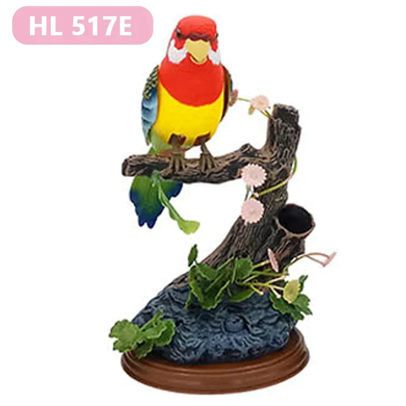 Singing Bird Home Decor Ornament - Voice Activated, 16 cm, Plastic, view 6