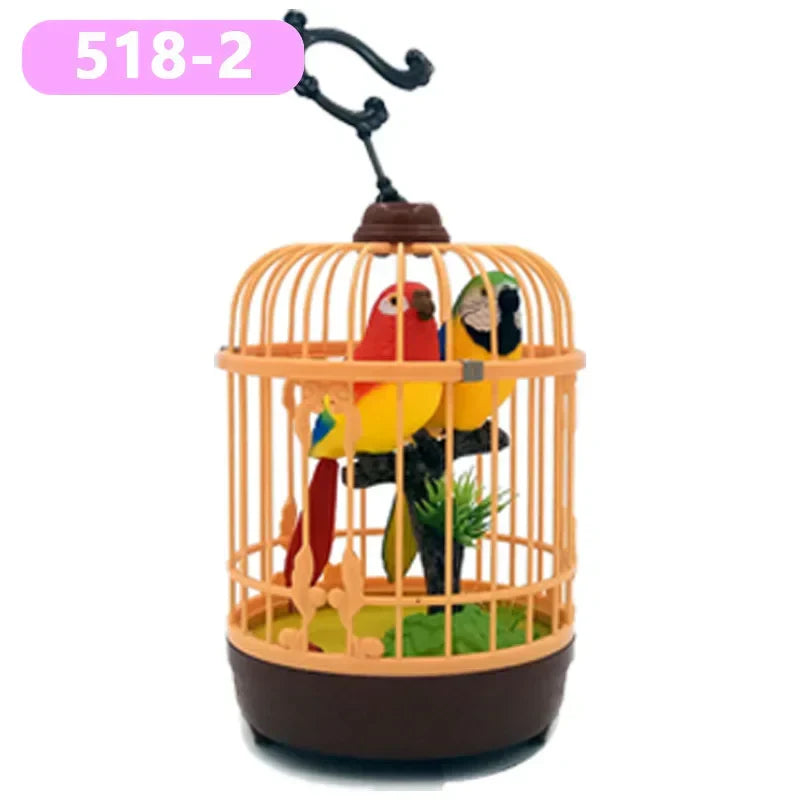 Singing Bird Home Decor Ornament - Voice Activated, 16 cm, Plastic, view 7