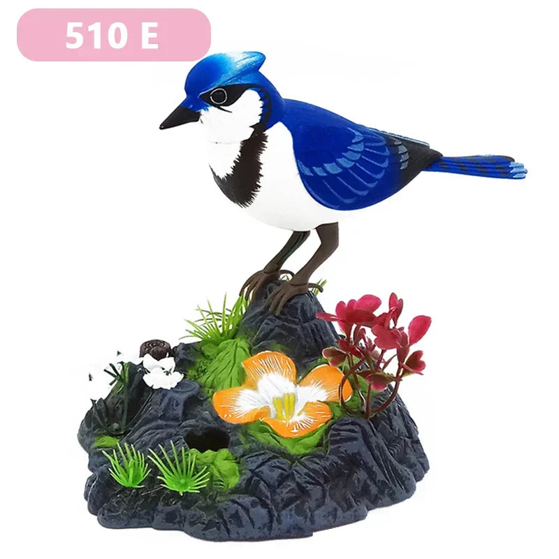 Singing Bird Home Decor Ornament - Voice Activated, 16 cm, Plastic, view 8