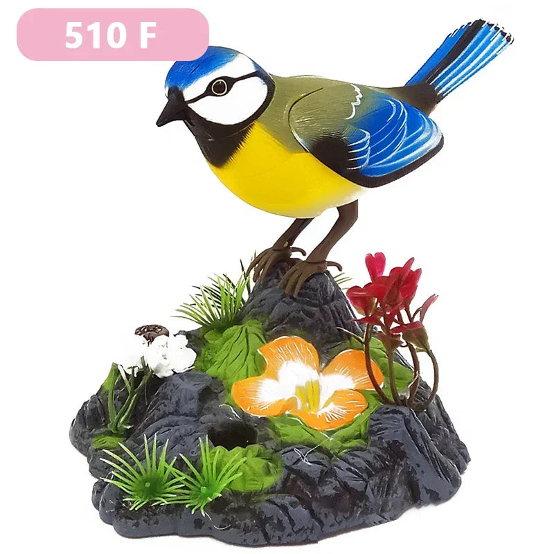 Singing Bird Home Decor Ornament - Voice Activated, 16 cm, Plastic, view 9