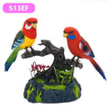 Singing Bird Home Decor Ornament - Voice Activated, 16 cm, Plastic