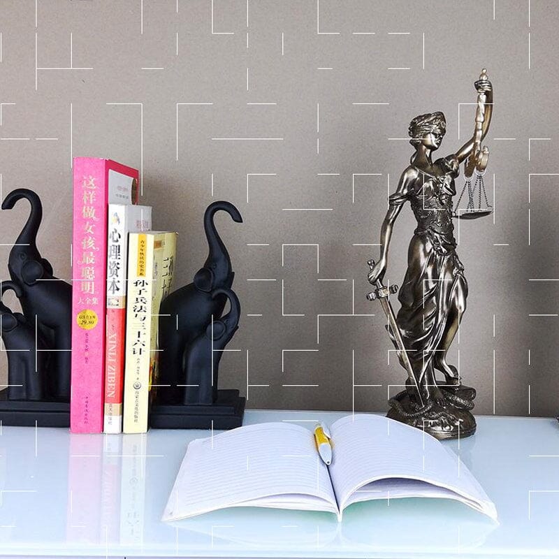 Goddess of Justice Decoration Statue - Resin, 30 cm, European Style, view 12
