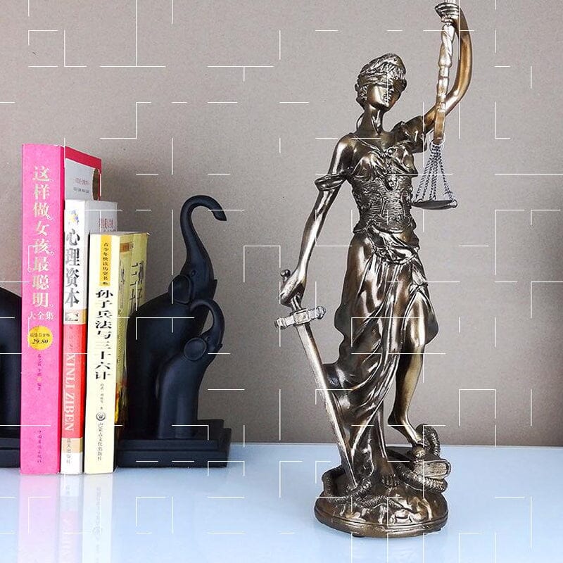 Goddess of Justice Decoration Statue - Resin, 30 cm, European Style, view 13