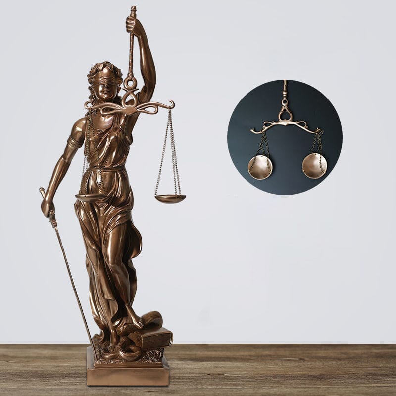 Goddess of Justice Decoration Statue - Resin, 30 cm, European Style, view 14