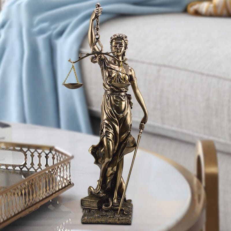 Goddess of Justice Decoration Statue - Resin, 30 cm, European Style, view 16