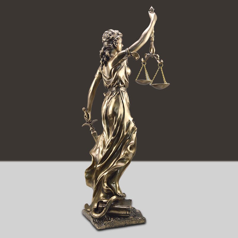Goddess of Justice Decoration Statue - Resin, 30 cm, European Style, view 3