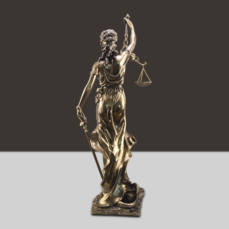 Goddess of Justice Decoration Statue - Resin, 30 cm, European Style, view 4