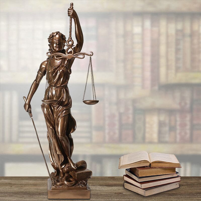 Goddess of Justice Decoration Statue - Resin, 30 cm, European Style, view 5