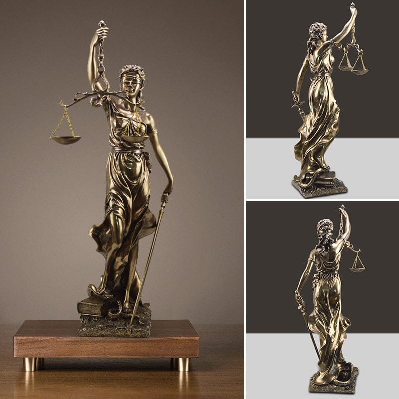 Goddess of Justice Decoration Statue - Resin, 30 cm, European Style, view 7