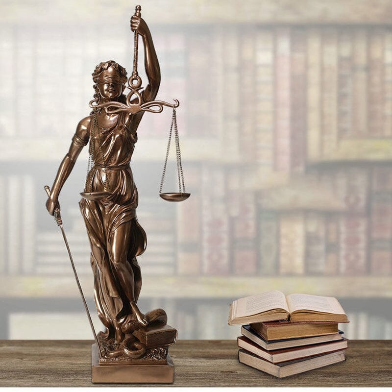 Goddess of Justice Decoration Statue - Resin, 30 cm, European Style, view 9