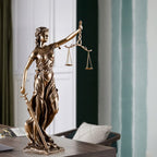 Goddess of Justice Decoration Statue - Resin, 30 cm, European Style