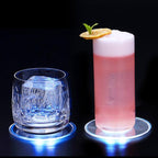 Acrylic Ultra-Thin LED Coaster - 0.3 cm Thick, White or Colourful Light, view 2