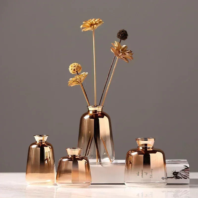 Gradient Glass Vases - 6 cm, 7 cm, 9 cm, 11 cm, Gradient Style