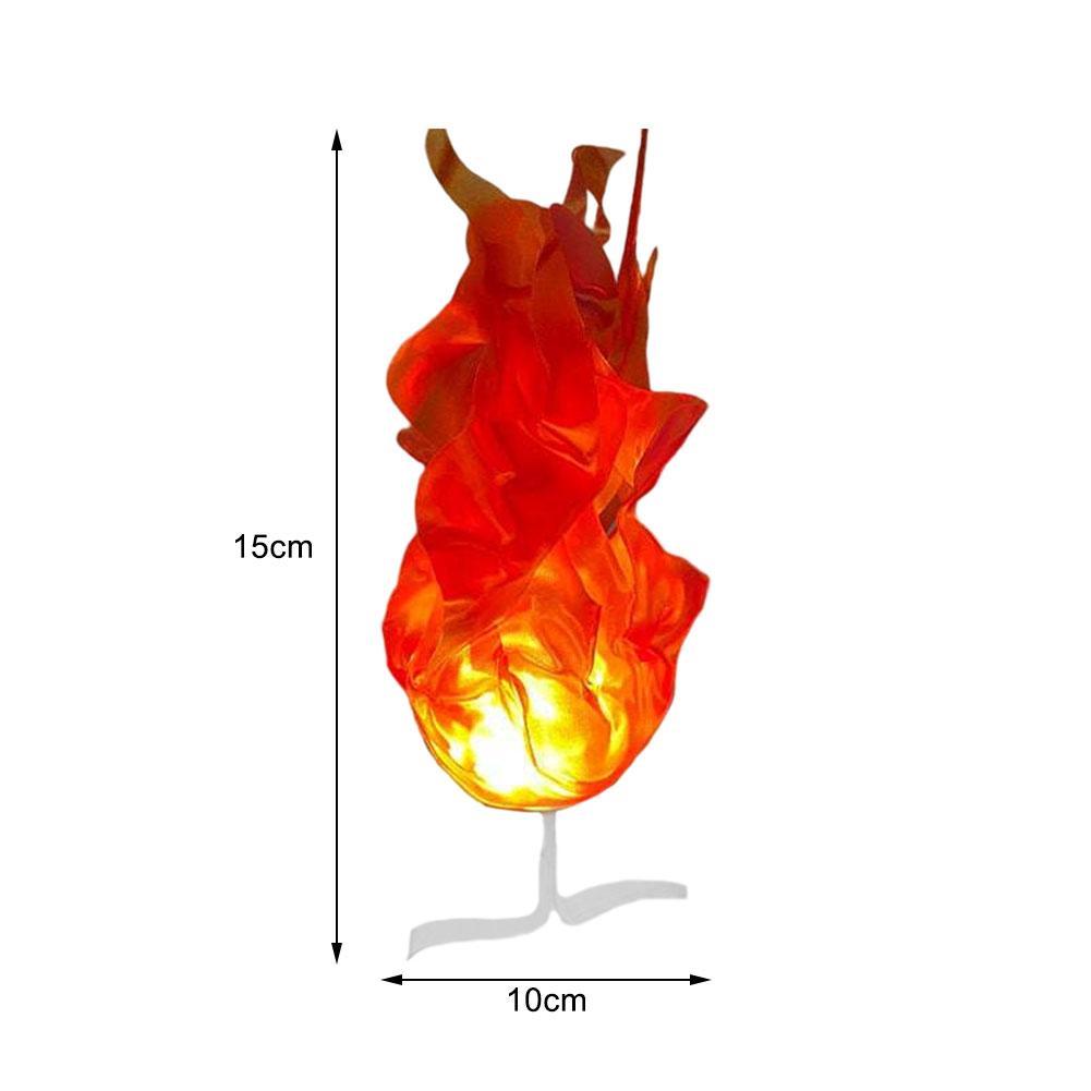 Floating Fireball Halloween Ornament Light - LED, Fabric, 15 x 10 cm, Orange, view 2