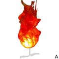 Floating Fireball Halloween Ornament Light - LED, Fabric, 15 x 10 cm, Orange