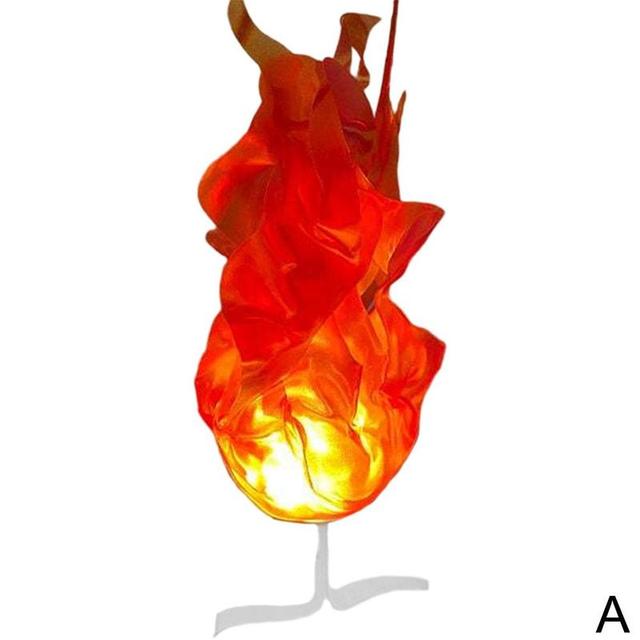 Floating Fireball Halloween Ornament Light - LED, Fabric, 15 x 10 cm, Orange