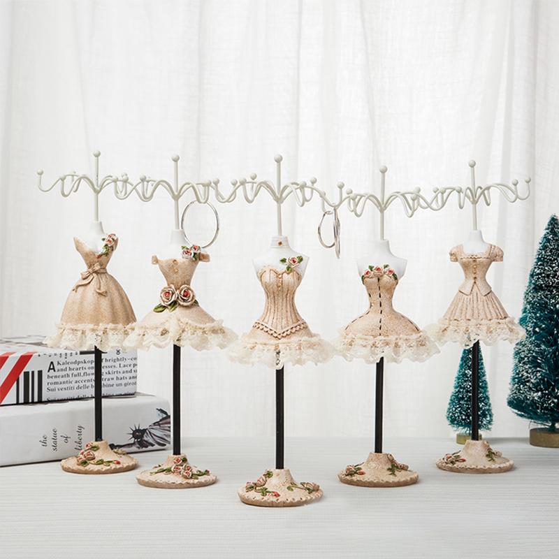 Resin Female Bust Jewellery Stand - 25 cm Height, Home or Retail Display, view 2