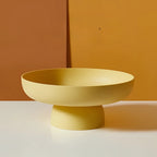 Retro Fruit Bowl with Vintage Leaf Design - Plastic Ceramic-Like Finish, 11.5 cm, view 5