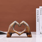 Heart Statue Modern Art Decor - Synthetic Resin, Romantic Symbol, view 11