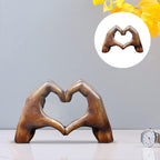 Heart Statue Modern Art Decor - Synthetic Resin, Romantic Symbol, view 12