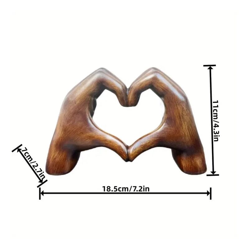Heart Statue Modern Art Decor - Synthetic Resin, Romantic Symbol, view 8