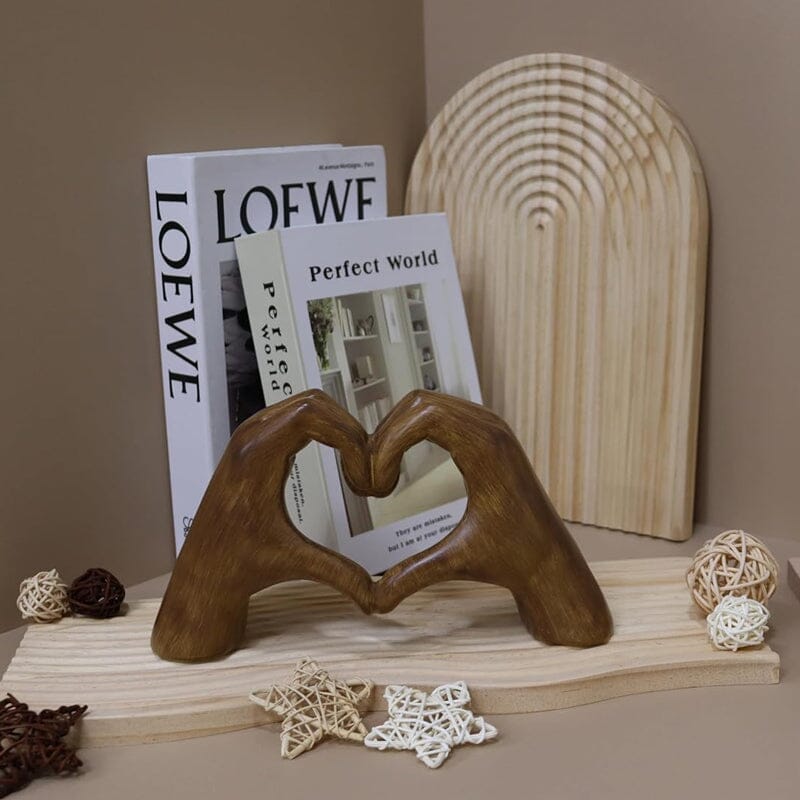 Heart Statue Modern Art Decor - Synthetic Resin, Romantic Symbol, view 9