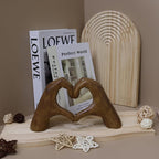 Heart Statue Modern Art Decor - Synthetic Resin, Romantic Symbol, view 9