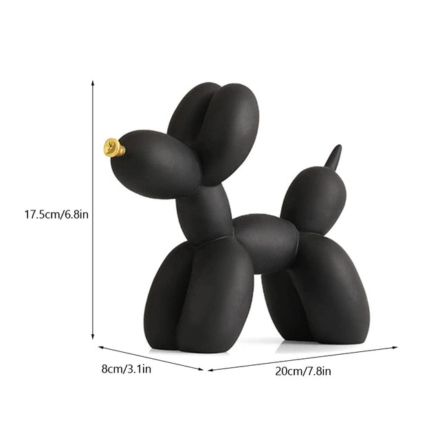 Balloon Dog Resin Figurine for Home or Office Desk - Modern Nordic Decor, view 10
