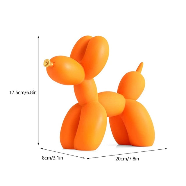Balloon Dog Resin Figurine for Home or Office Desk - Modern Nordic Decor, view 11