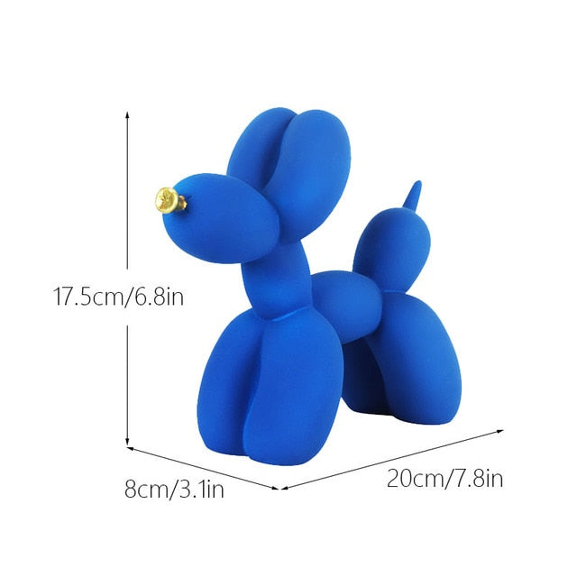 Balloon Dog Resin Figurine for Home or Office Desk - Modern Nordic Decor, view 12