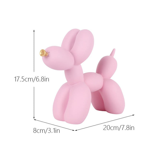 Balloon Dog Resin Figurine for Home or Office Desk - Modern Nordic Decor, view 13
