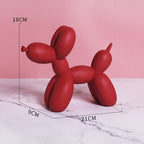 Balloon Dog Resin Figurine for Home or Office Desk - Modern Nordic Decor, view 3