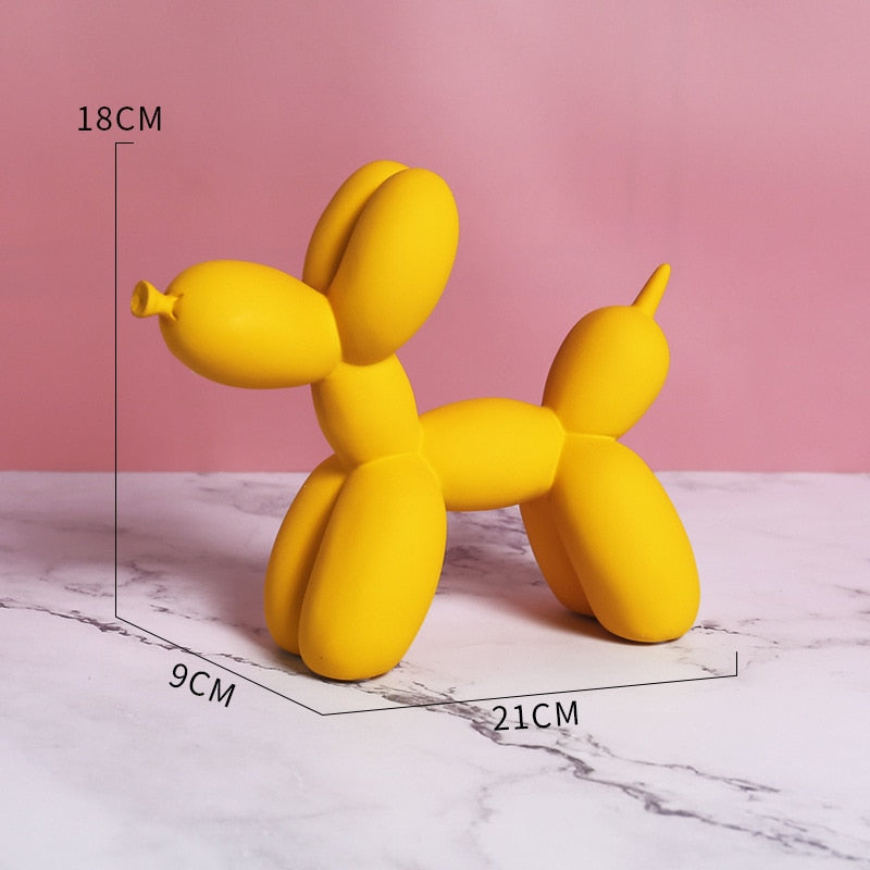 Balloon Dog Resin Figurine for Home or Office Desk - Modern Nordic Decor, view 5