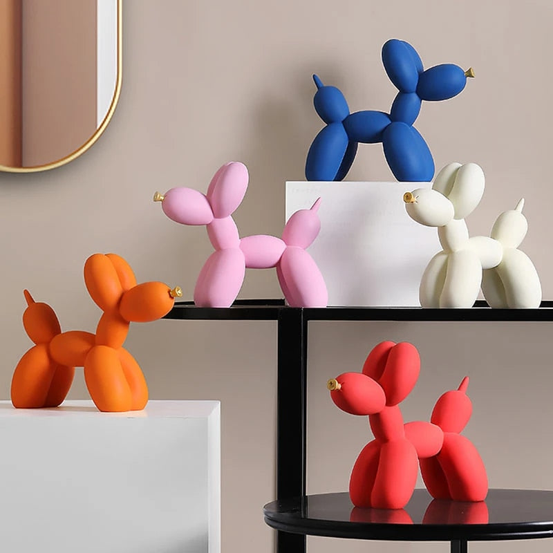 Balloon Dog Resin Figurine for Home or Office Desk - Modern Nordic Decor, view 8