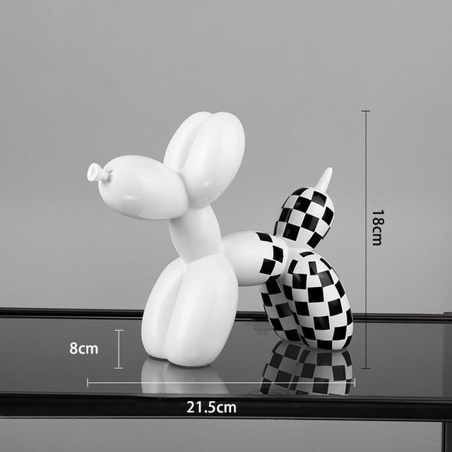 Balloon Dog Resin Figurine for Home or Office Desk - Modern Nordic Decor, view 9
